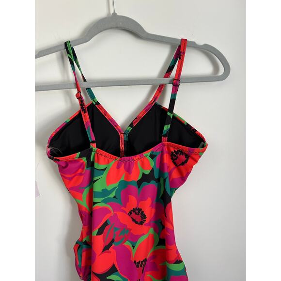 Sanctuary Printed Gardener Shirred One-Piece Swimsuit - Small - Picture 7 of 8